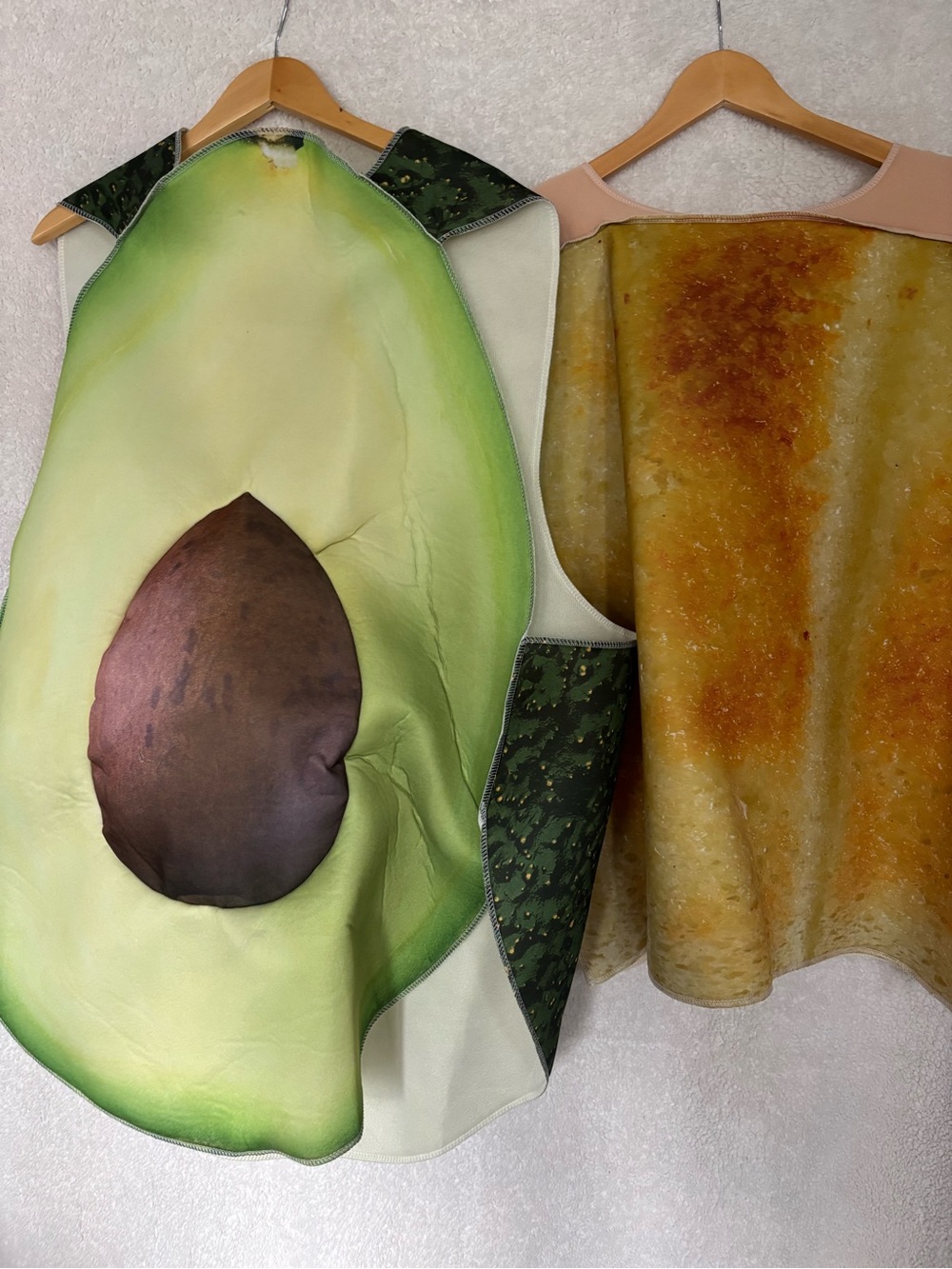 Avocado and Toast Pregnancy couples costume set one size